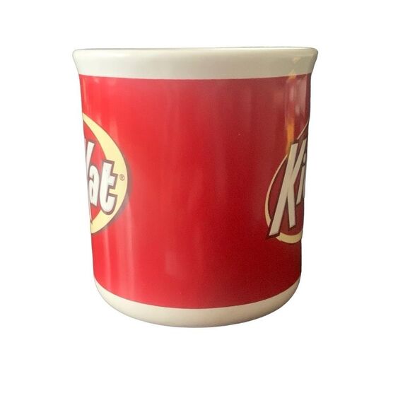 Pre Owned Kit Kat Red White Coffee Mug The Perfect Addition to Your Morning Rout - Picture 2 of 10